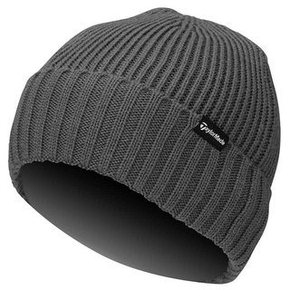 TaylorMade Ribbed Knit gorro de hombre, charcoal heather