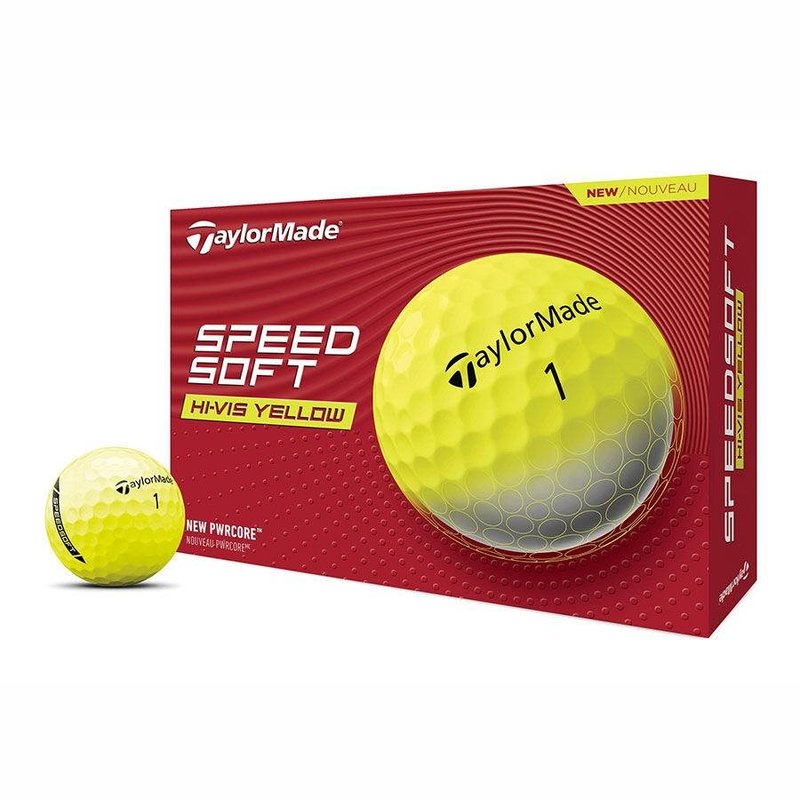 TaylorMade SpeedSoft pelotas de golf, amarillas