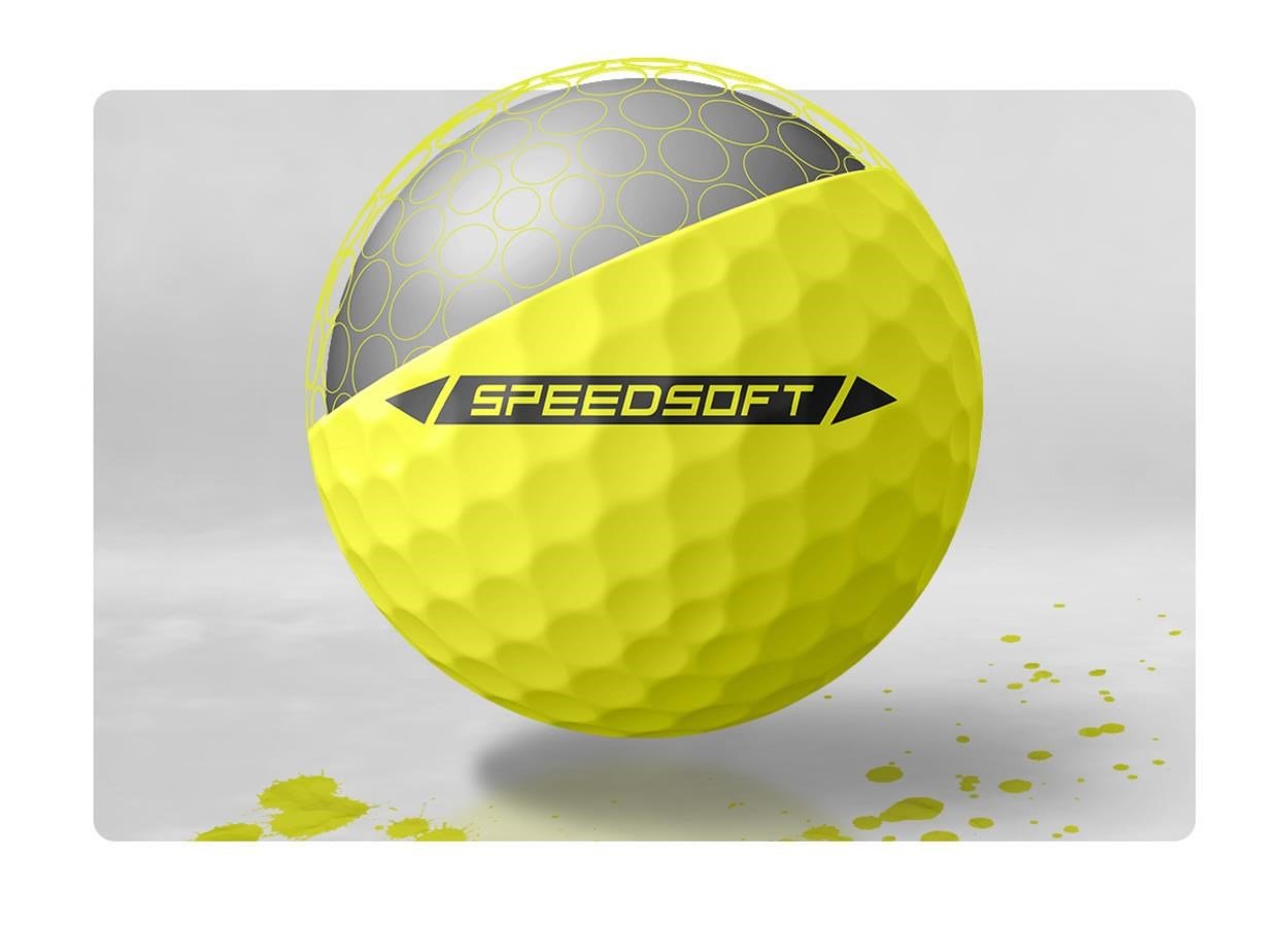 TaylorMade SpeedSoft pelotas de golf, amarillas