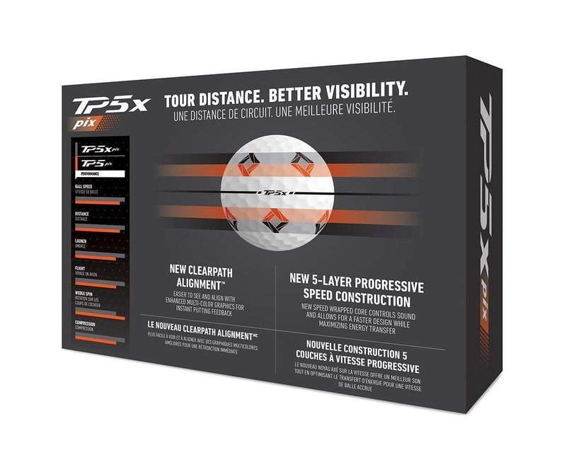 TaylorMade TP5x 24 pix 3.0 pelotas de golf