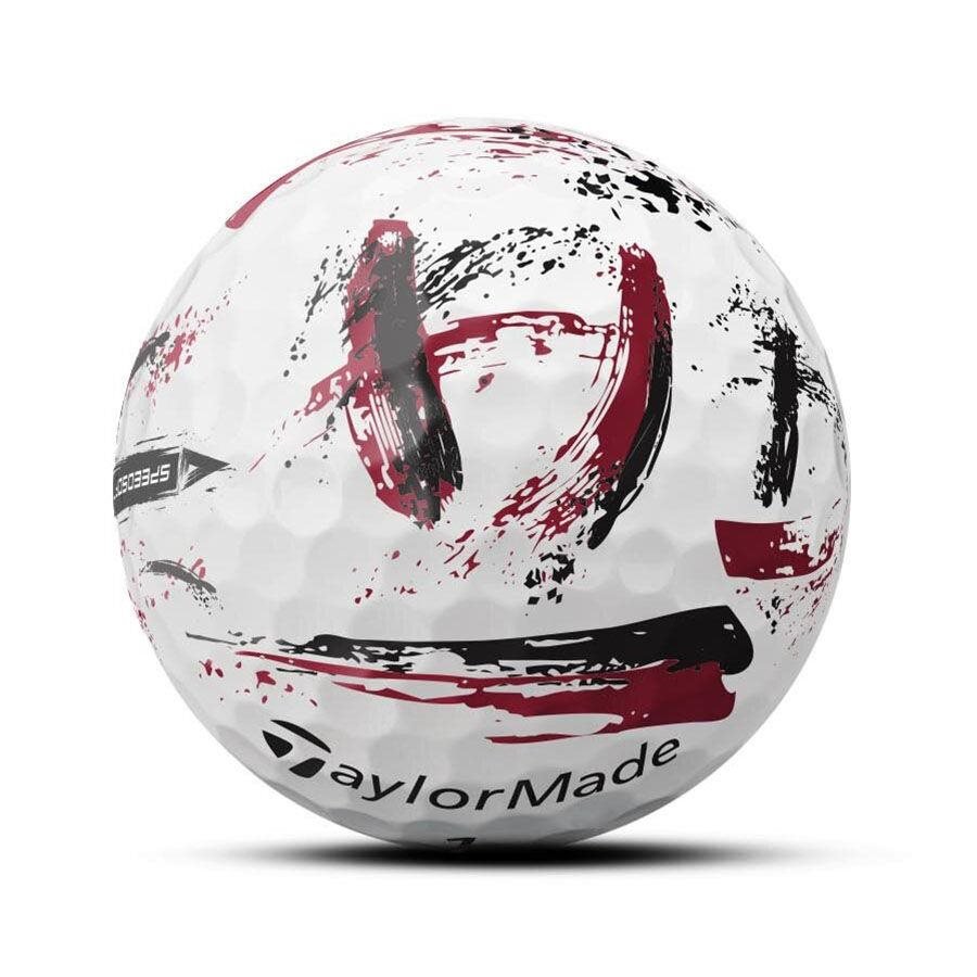 TaylorMade SpeedSoft Ink pelotas de golf (12 pelotas), rojas
