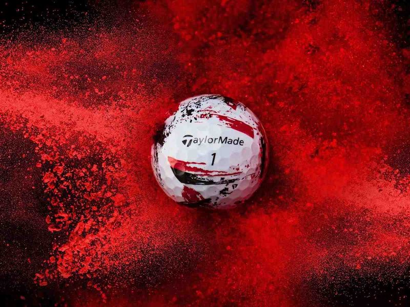TaylorMade SpeedSoft Ink pelotas de golf (12 pelotas), rojas