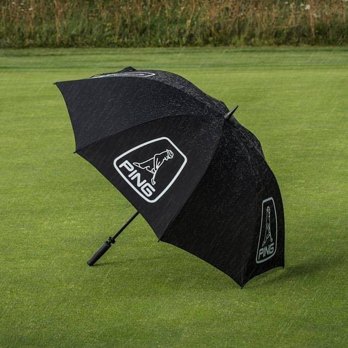 PING Golf Ping Single Canopy Mr. Ping paraguas de golf 62", negro