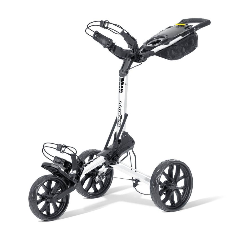 Bag Boy Slimfold Compact carrito manual, blanco/negro