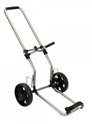 Bag Boy Rental Dual Tube carrito manual, aluminio plateado