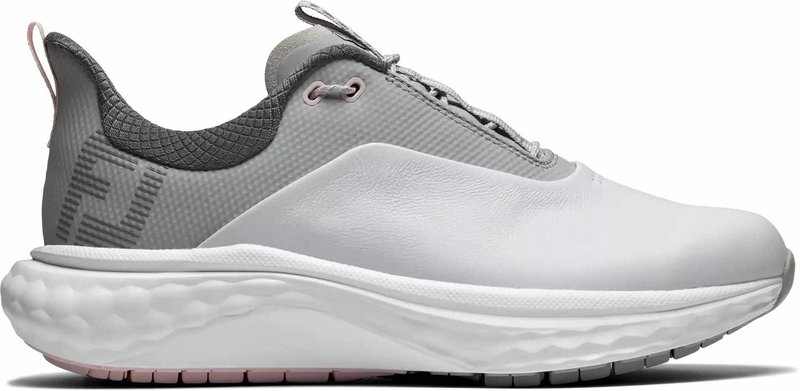 FootJoy Quantum zapatillas de golf para mujer, blanco/gris/rosa