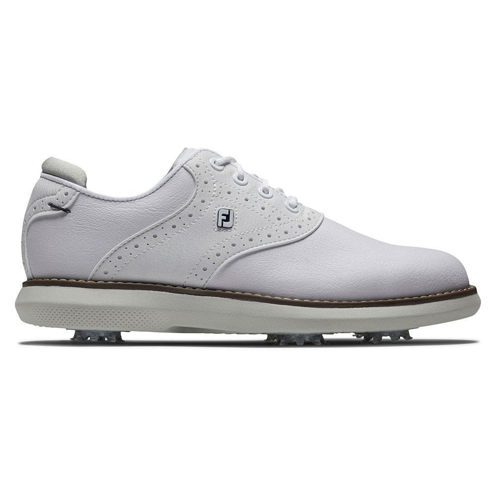 FootJoy Traditions zapatillas de golf júnior, blancas