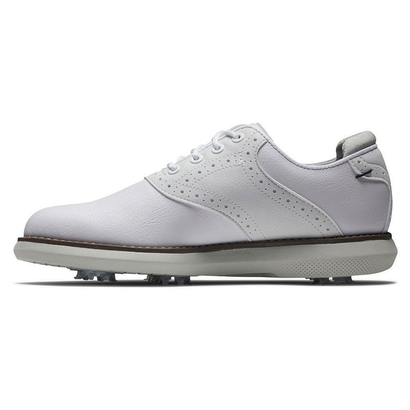 FootJoy Traditions zapatillas de golf júnior, blancas