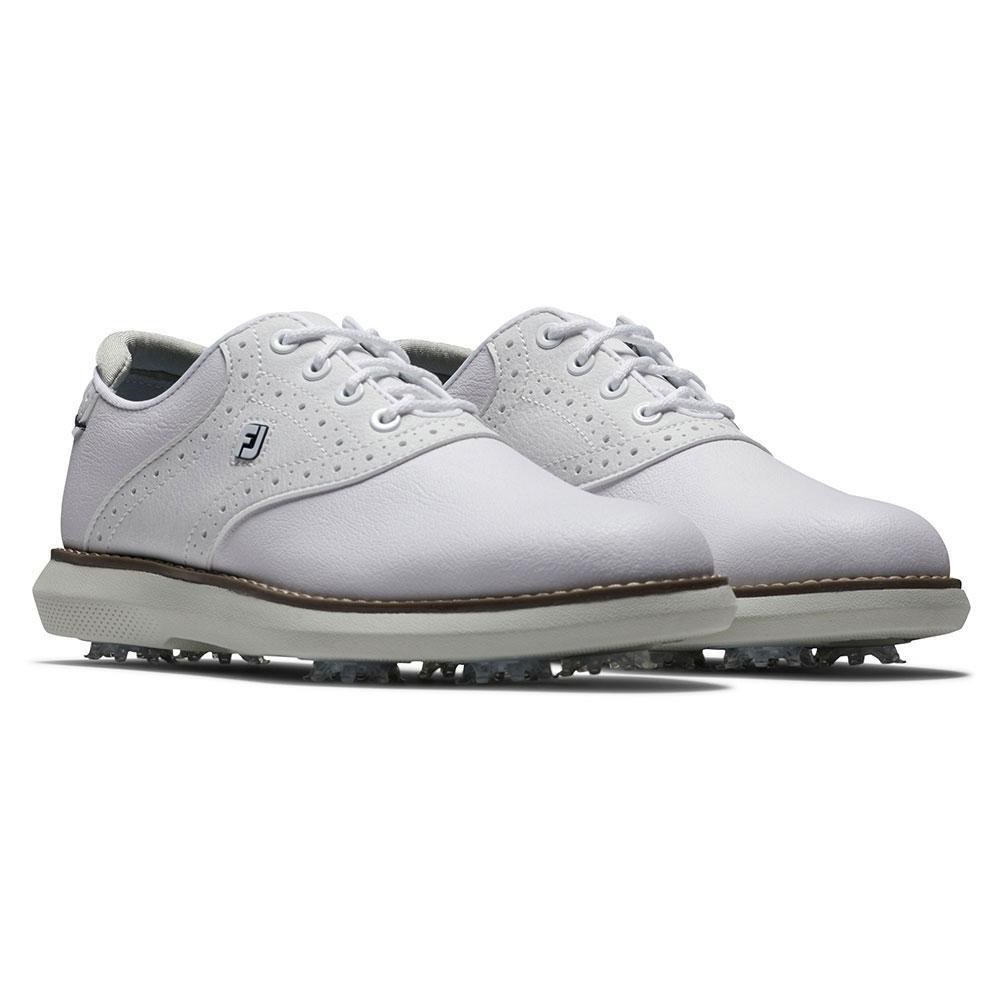 FootJoy Traditions zapatillas de golf júnior, blancas