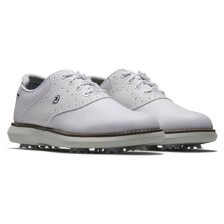 FootJoy Traditions zapatillas de golf júnior, blancas