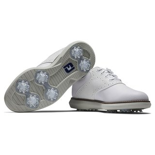 FootJoy Traditions zapatillas de golf júnior, blancas