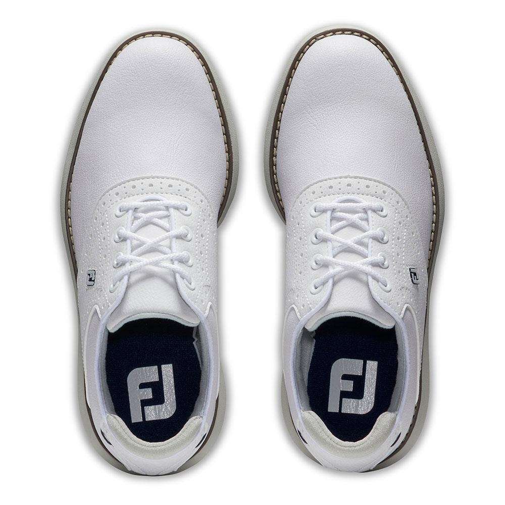 FootJoy Traditions zapatillas de golf júnior, blancas