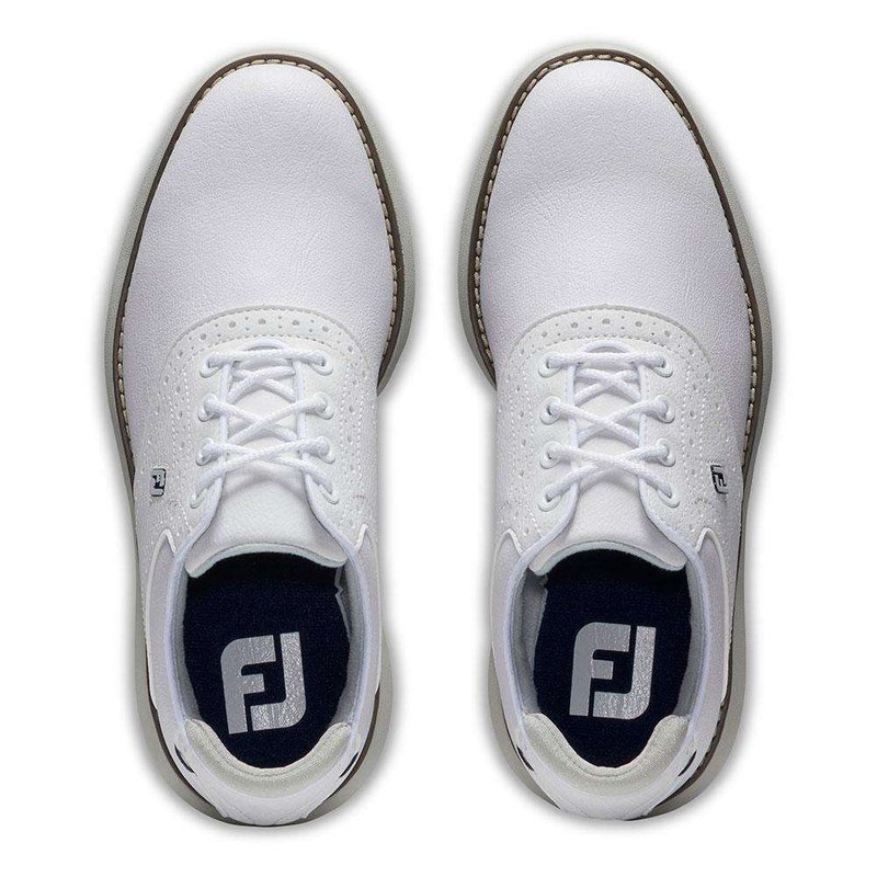 FootJoy Traditions zapatillas de golf júnior, blancas