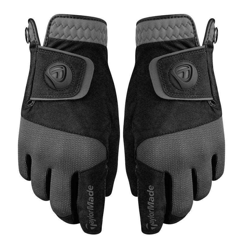 TaylorMade Rain Control guantes de golf para mujer, par, negro