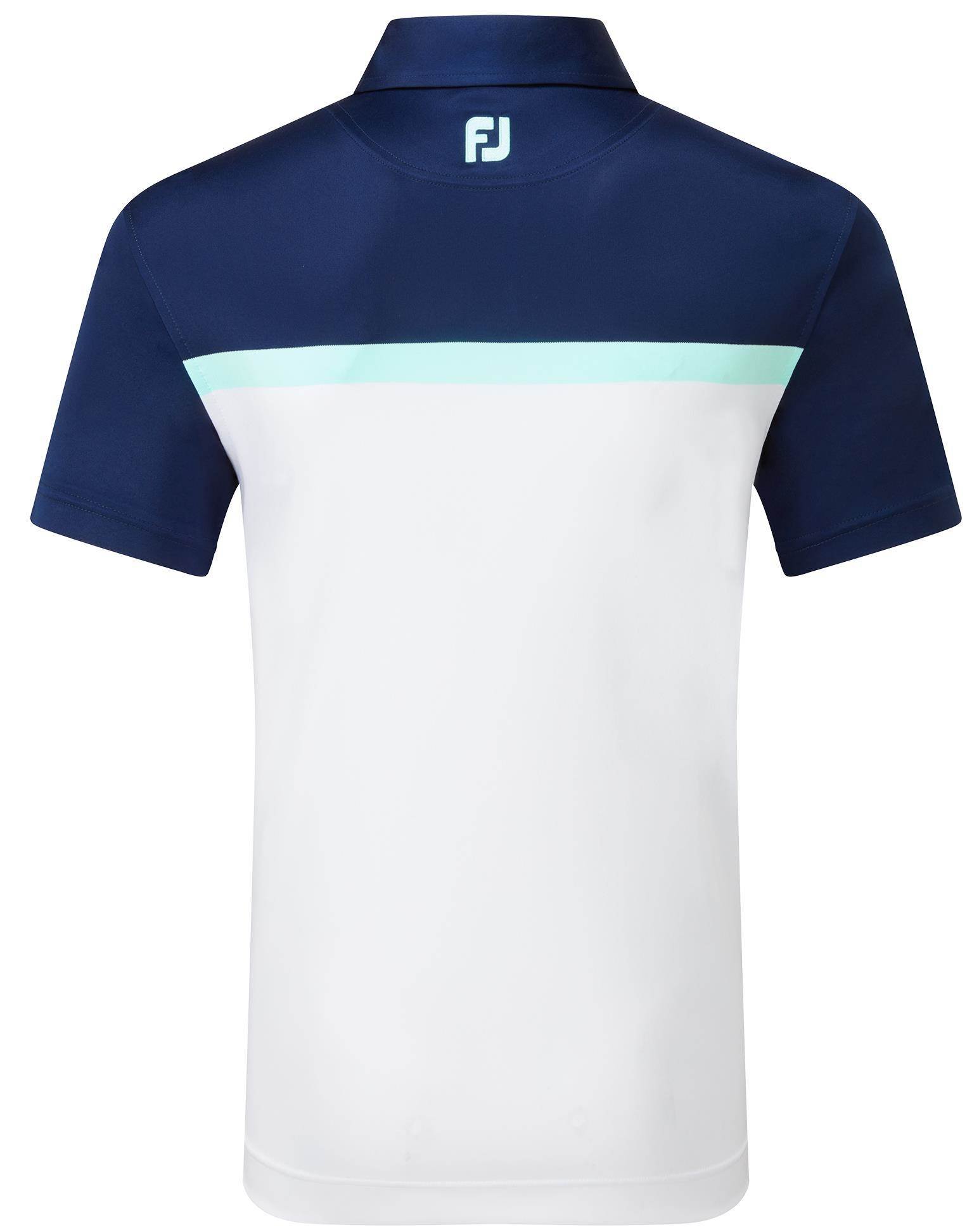 FootJoy Colour Block Lisle polo de hombre, blanco