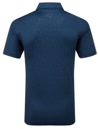 FootJoy Painted Floral Lisle polo de hombre, navy