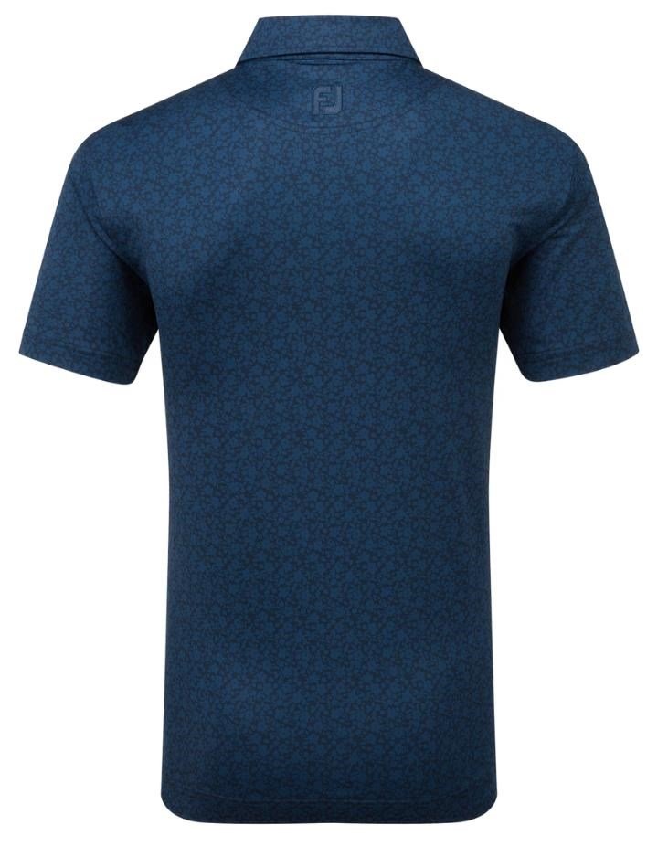 FootJoy Painted Floral Lisle polo de hombre, navy