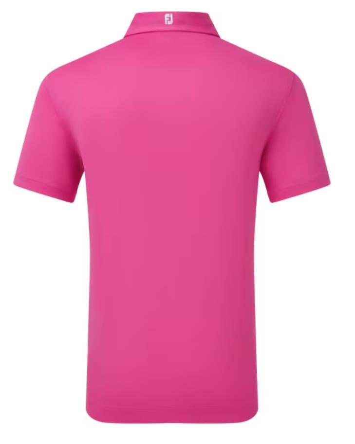 FootJoy Stretch Pique Solid polo de hombre, rosa intenso