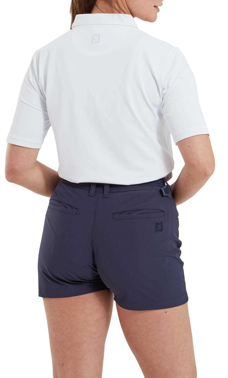 FootJoy Half-Sleeve Pique polo de mujer, blanco