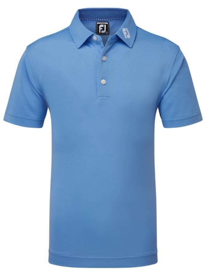 FootJoy Stretch Pique Solid junior polo, azul