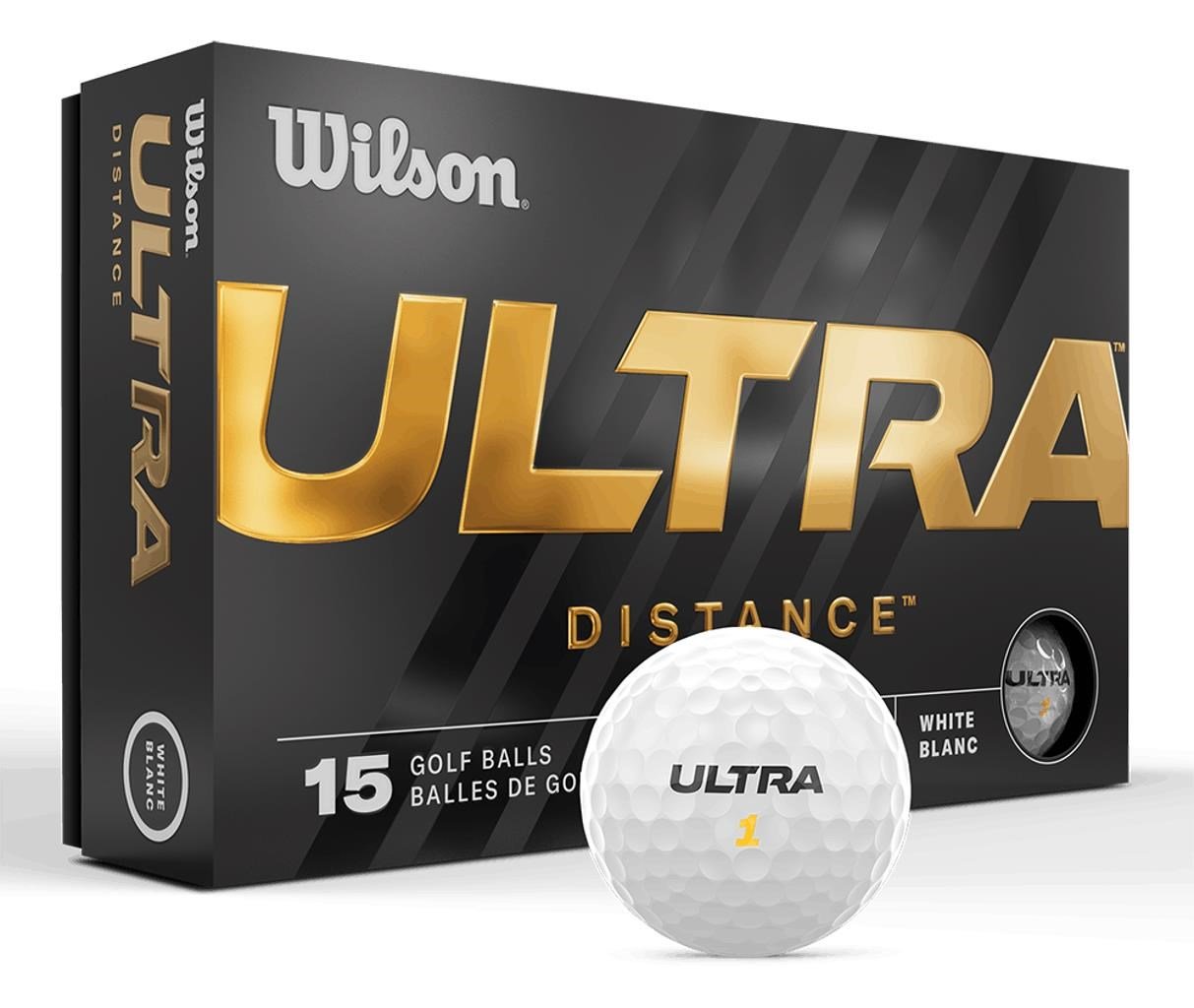 Wilson Ultra Distance pelotas de golf (15 unidades)