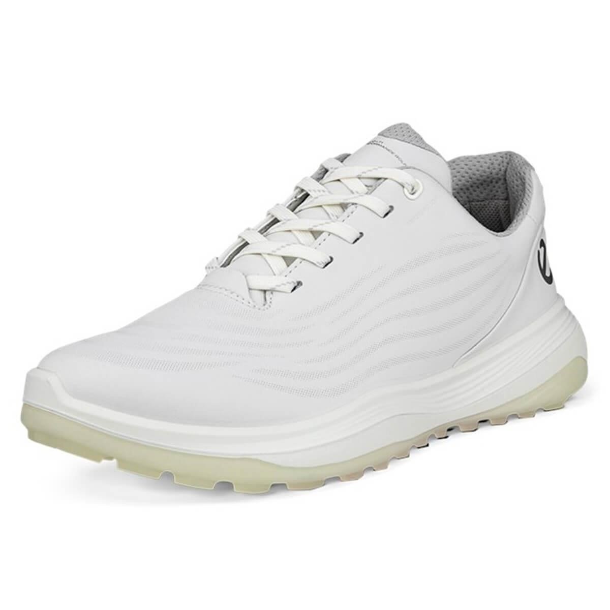 Ecco Lt1 zapatos de golf para mujer impermeables, blancos