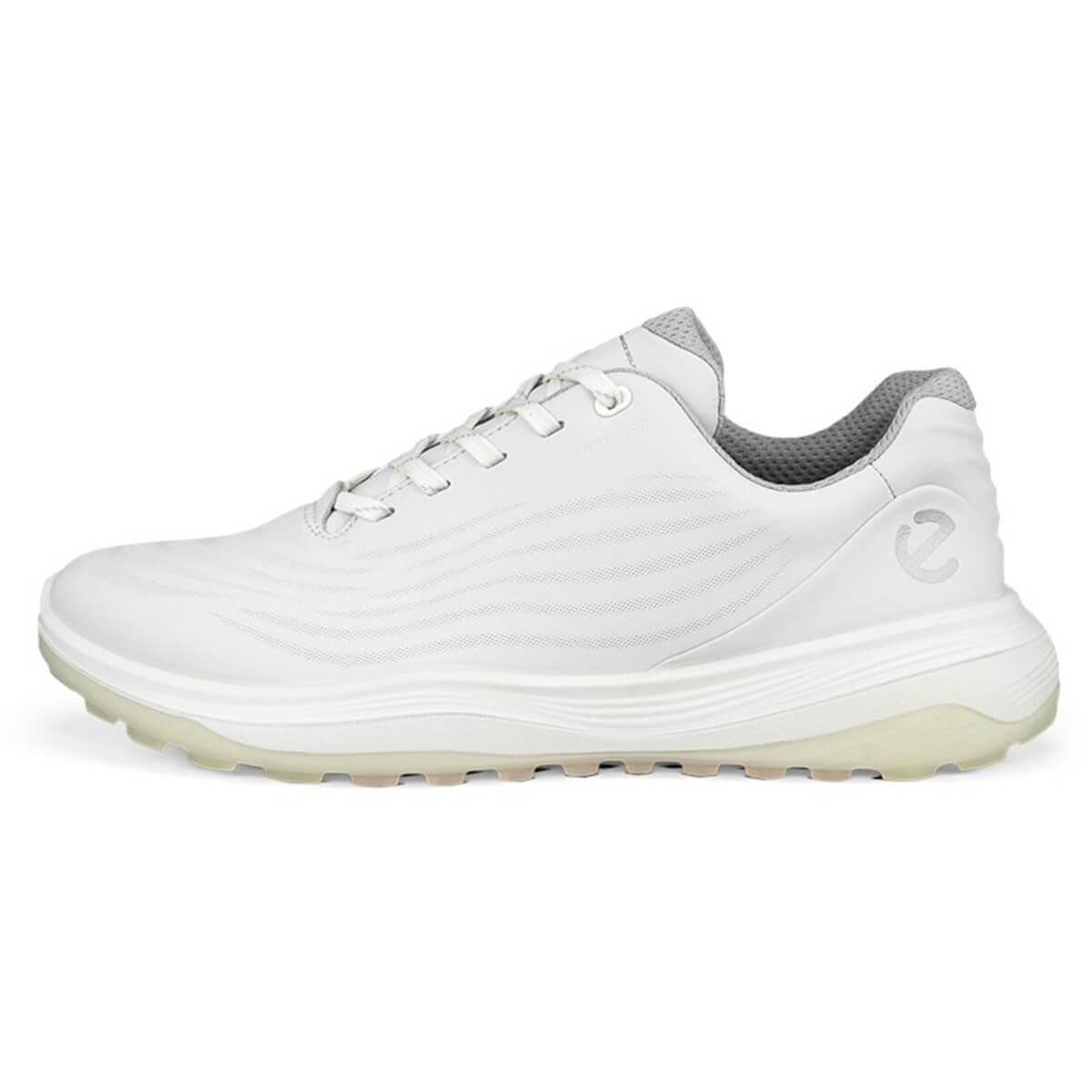 Ecco Lt1 zapatos de golf para mujer impermeables, blancos