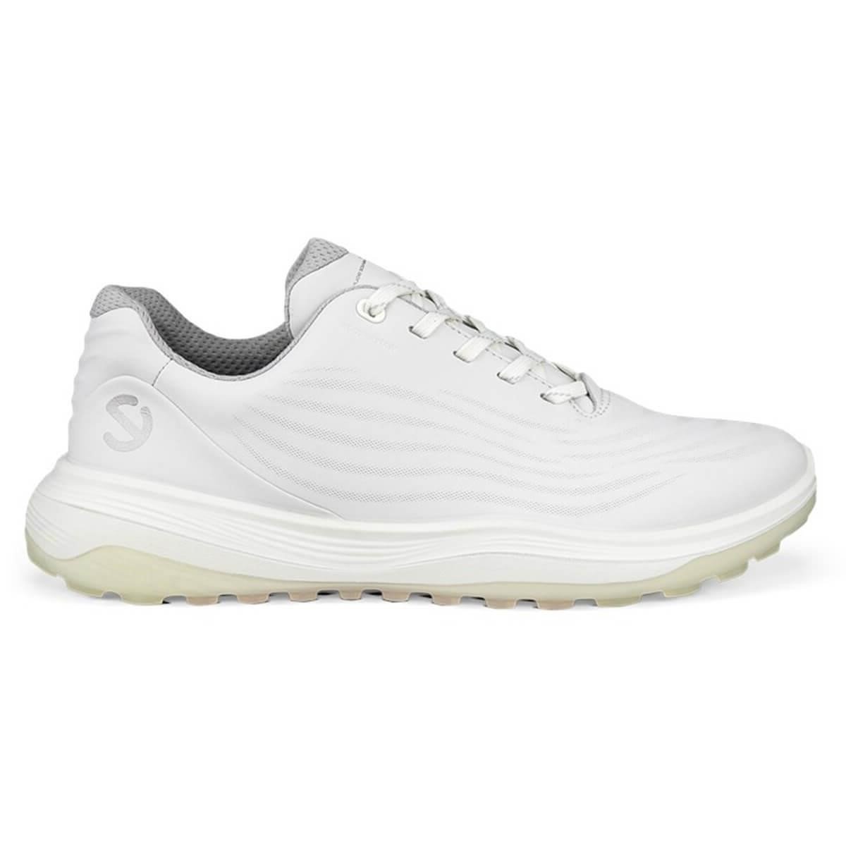 Ecco Lt1 zapatos de golf para mujer impermeables, blancos