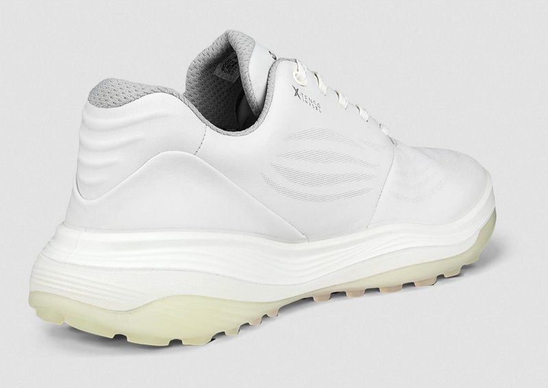 Ecco Lt1 zapatos de golf para mujer impermeables, blancos