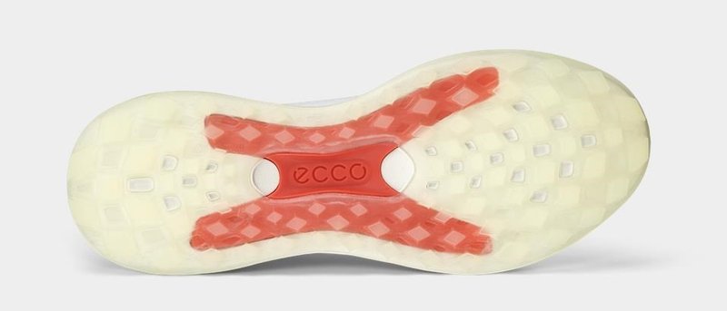 Ecco Lt1 zapatos de golf para mujer impermeables, blancos