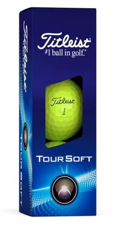 Titleist Tour Soft pelotas de golf 2024, amarillas