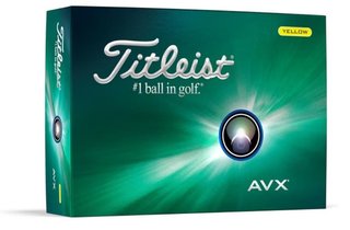 Titleist AVX 2024 pelotas de golf, amarillas