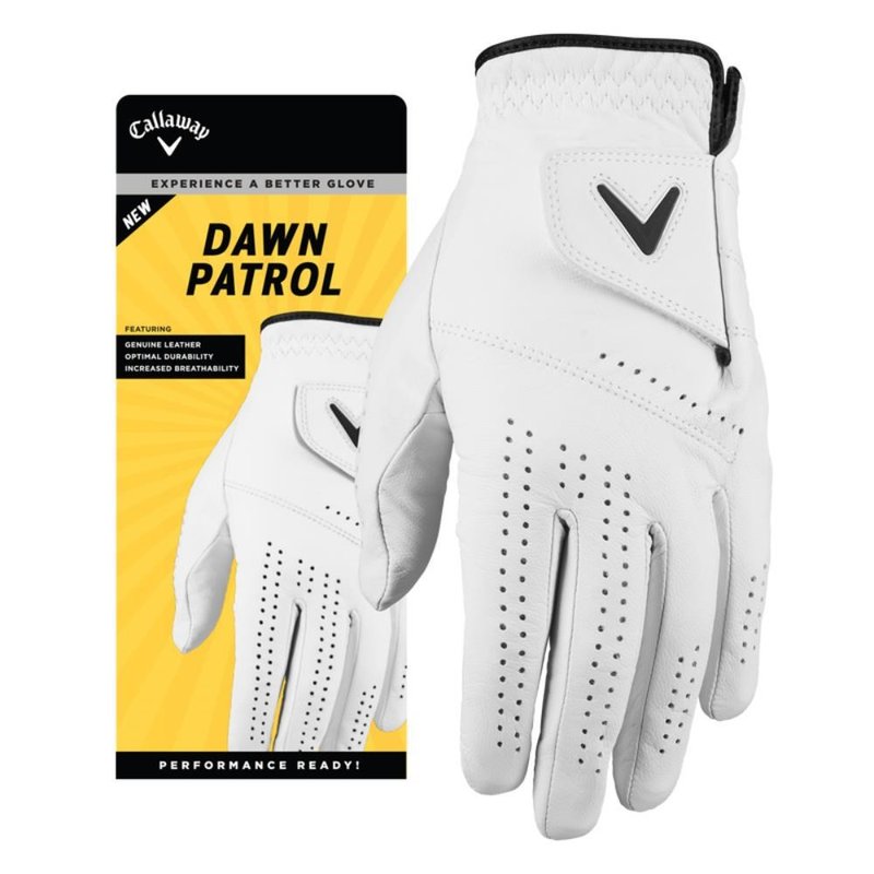 Callaway Dawn Patrol guante de golf para hombre, blanco