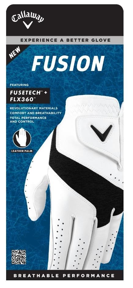 Callaway Fusion guante de golf para hombre, blanco