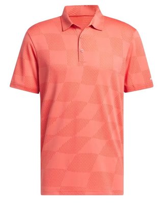 Adidas Textured polo de hombre, preloved scarlet