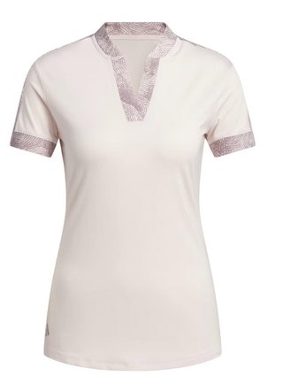 Adidas Ultimate 365 Printed polo de mujer, putty mauve