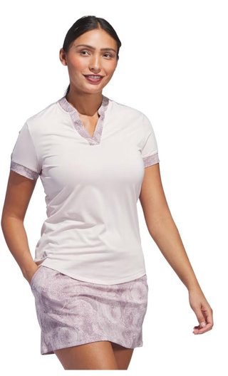 Adidas Ultimate 365 Printed polo de mujer, putty mauve
