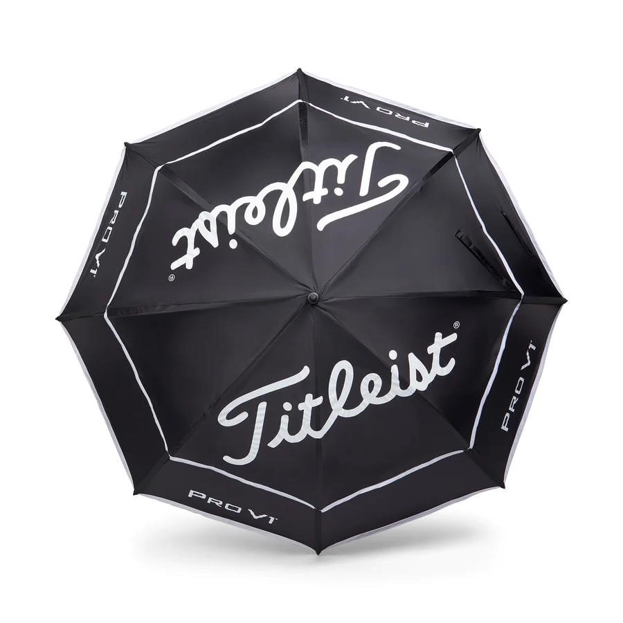 Titleist Tour Double Canopy paraguas 68", negro/blanco