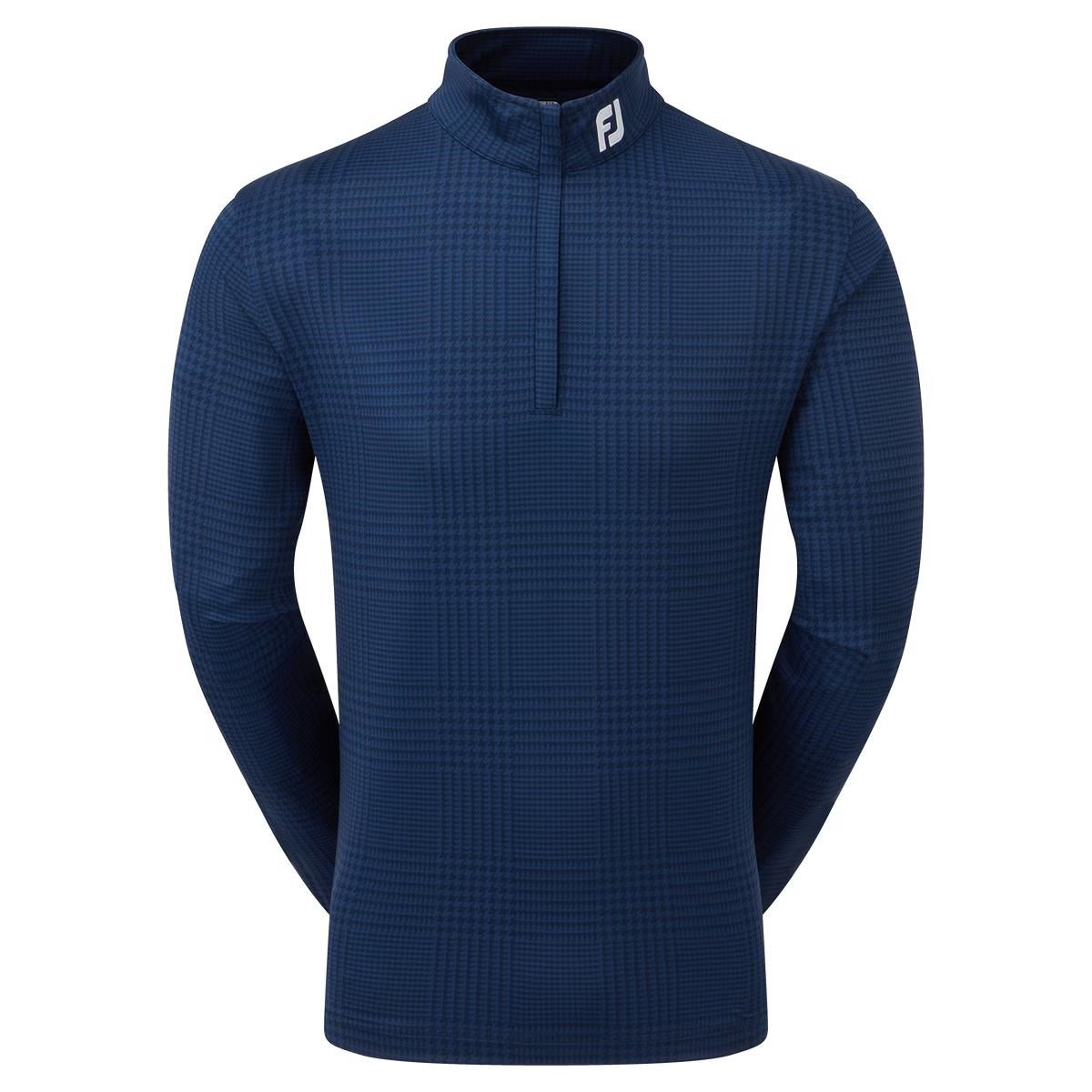 FootJoy Glen Plaid Print Chill-Out sudadera de hombre, navy