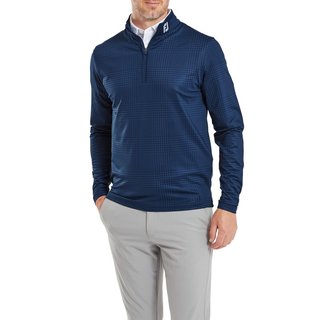 FootJoy Glen Plaid Print Chill-Out sudadera de hombre, navy