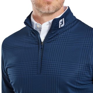 FootJoy Glen Plaid Print Chill-Out sudadera de hombre, navy