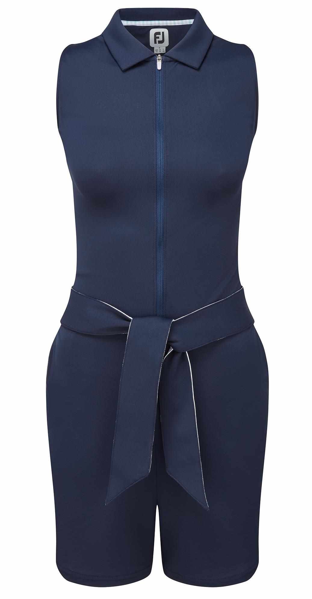 FootJoy Sleeveless polo sin mangas para mujer, azul marino