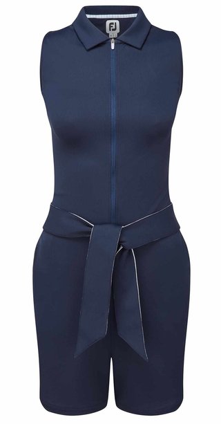 FootJoy Sleeveless polo sin mangas para mujer, azul marino