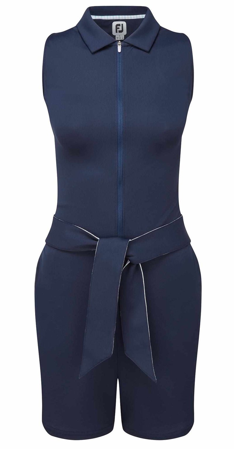FootJoy Sleeveless polo sin mangas para mujer, azul marino