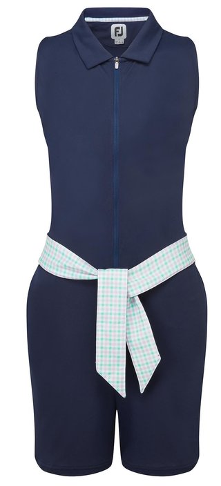 FootJoy Sleeveless polo sin mangas para mujer, azul marino