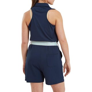FootJoy Sleeveless polo sin mangas para mujer, azul marino