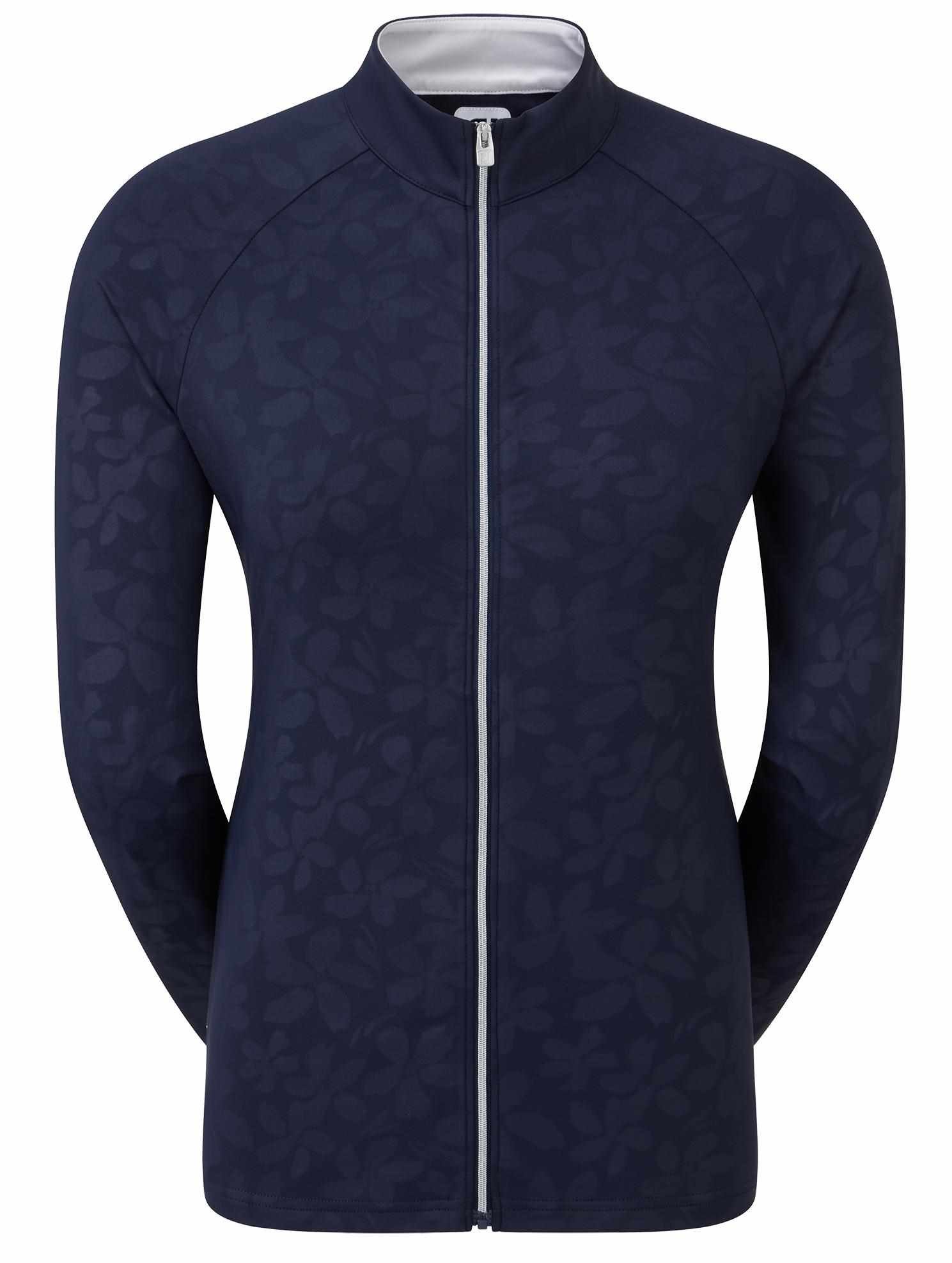 FootJoy Floral Embossed sudadera de mujer, navy