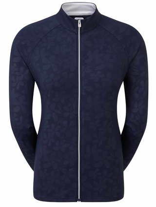 FootJoy Floral Embossed sudadera de mujer, navy