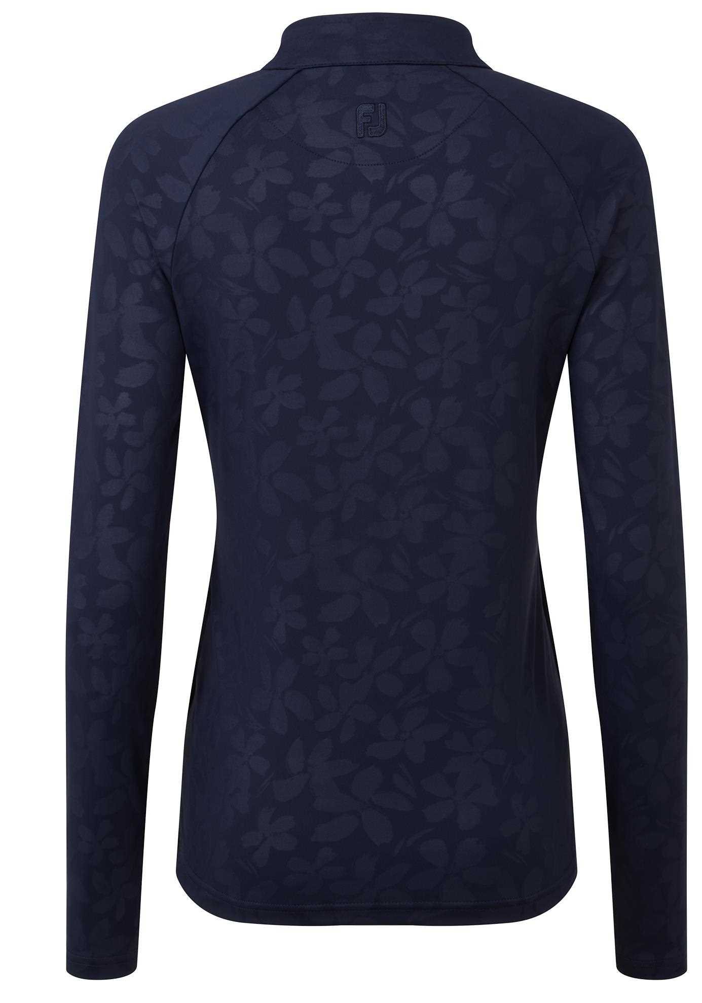 FootJoy Floral Embossed sudadera de mujer, navy
