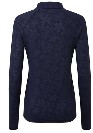 FootJoy Floral Embossed sudadera de mujer, navy